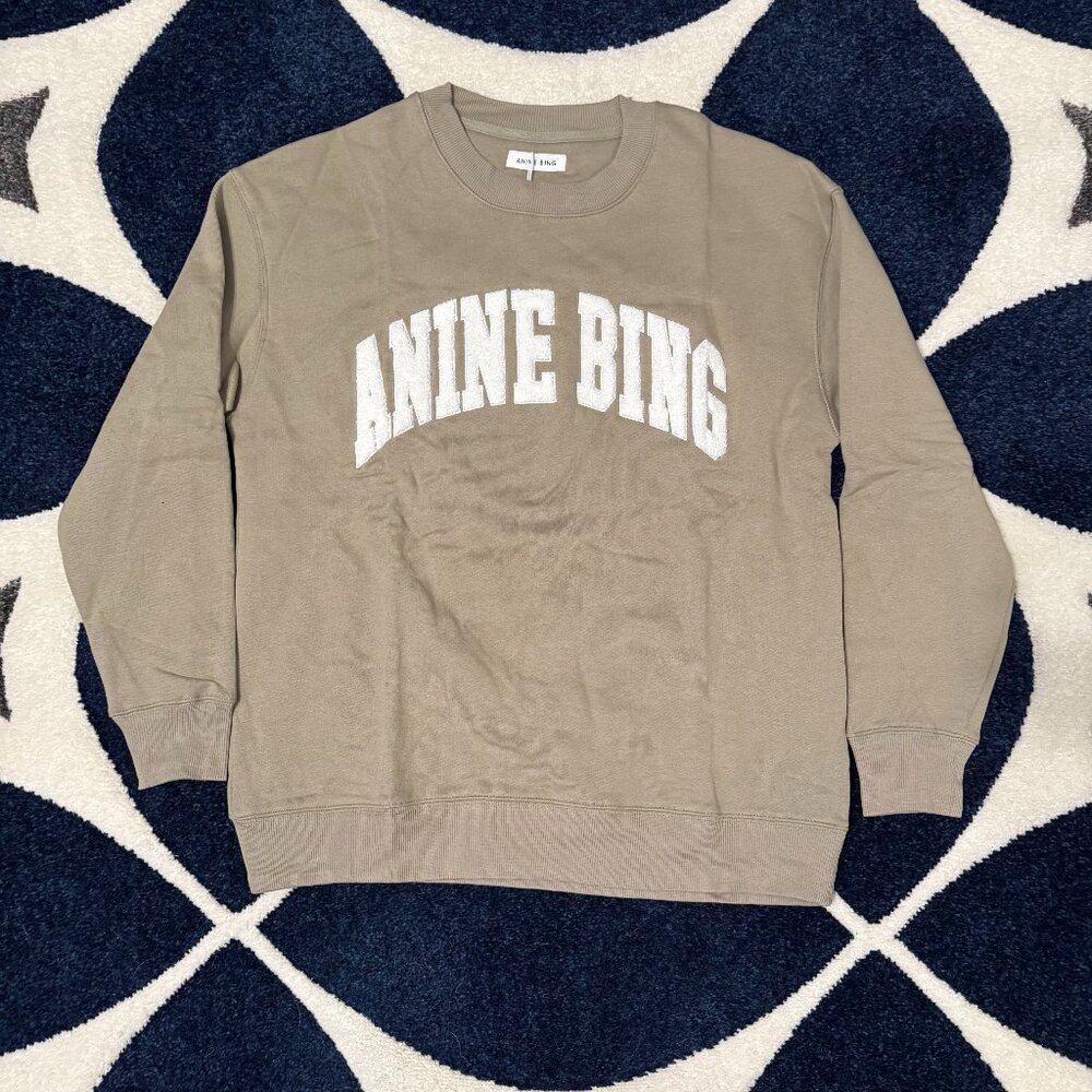 Anine Bing Sport Bean Paste Ash Sweater Womens Medium